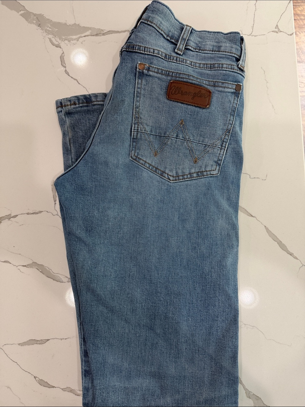 Men’s Wrangler Retro Men's Light Blue Slim Boot Jeans 30x34